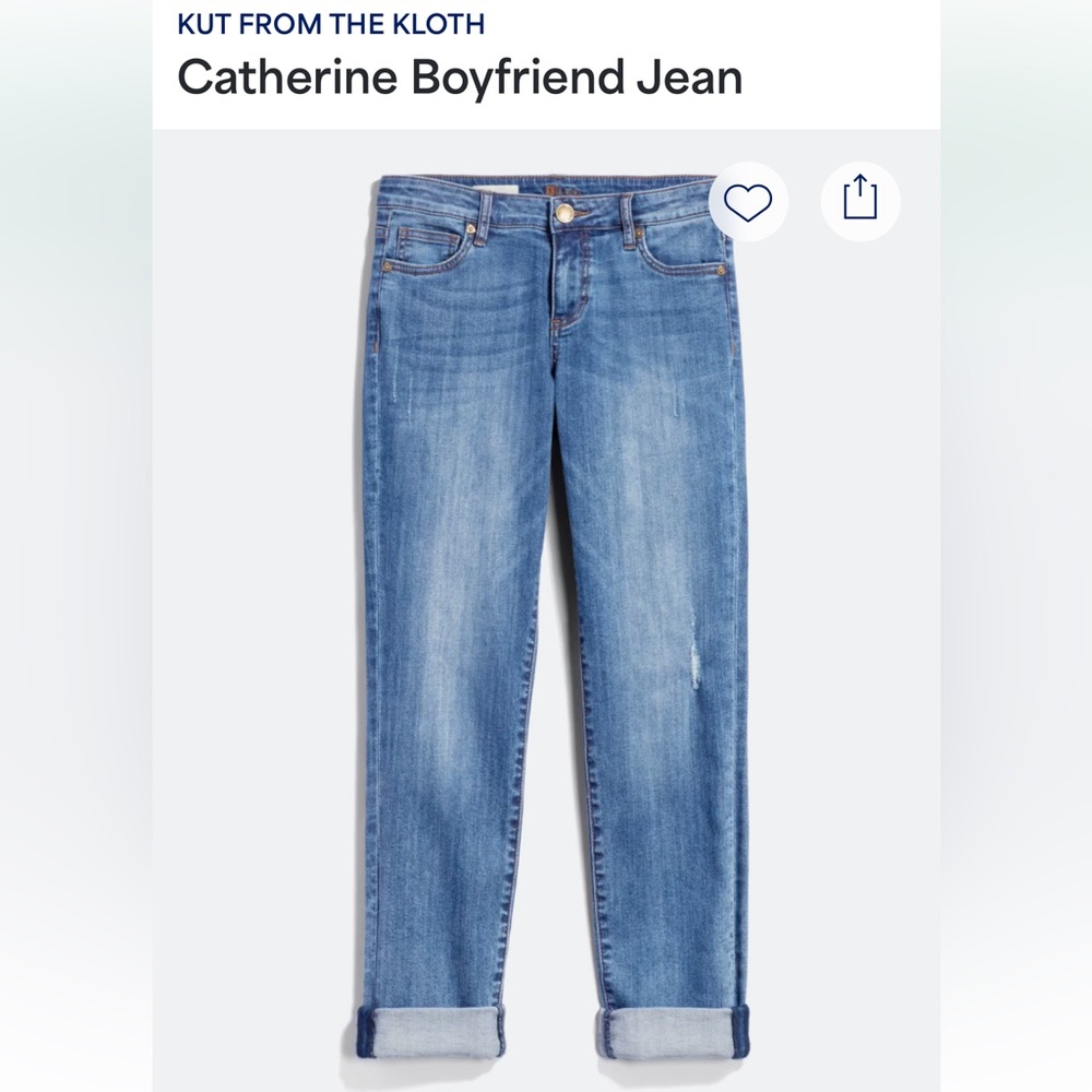 Kut from the Kloth Catherine Boyfriend Light Blue Jeans
